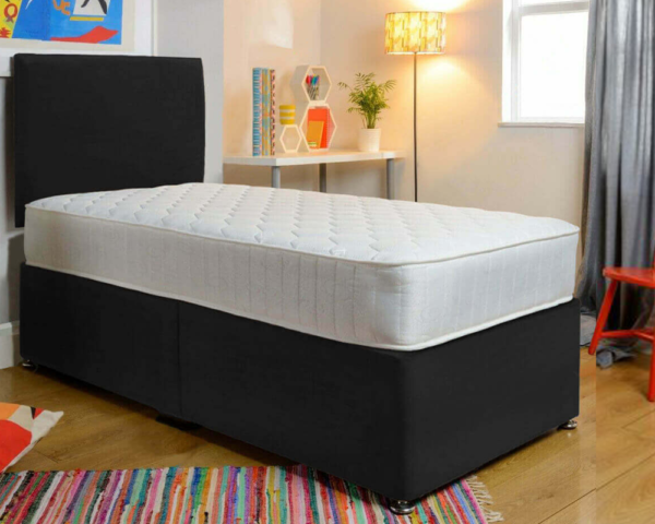 Luxury single Divan bed with mattress