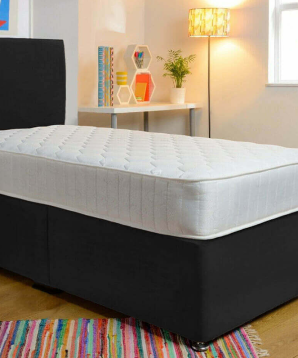 Luxury single Divan bed with mattress