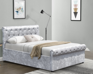 Elegant Design Luxury Single Sleigh Bed