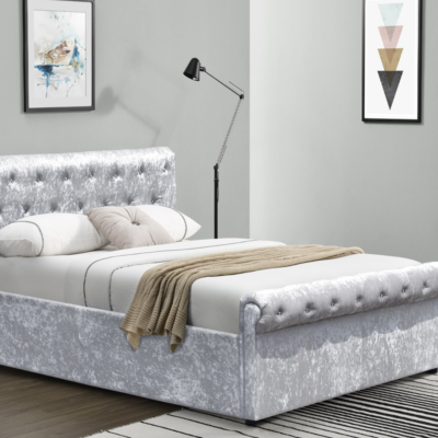 Elegant Design Luxury Single Sleigh Bed