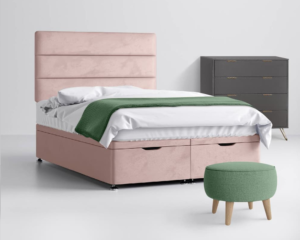 A Luxury Divan Double Bed For Sale in pink color